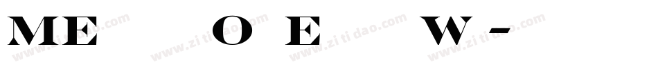 MEngraversOldEnglish Wd字体转换